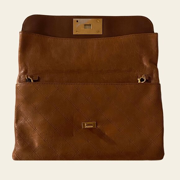 Marc Jacobs Quilted Brown Envelope Clutch Bag - Picture 5 of 10